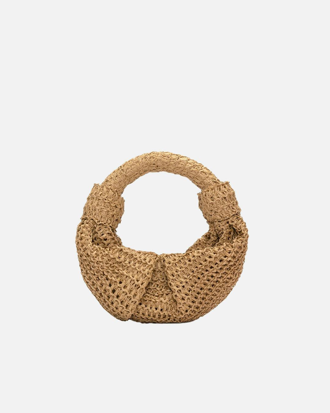 Raffia Lopsy Bag