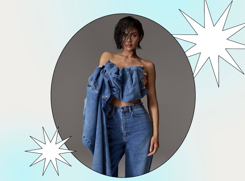 Kylie Jennier wearing KHY Denim