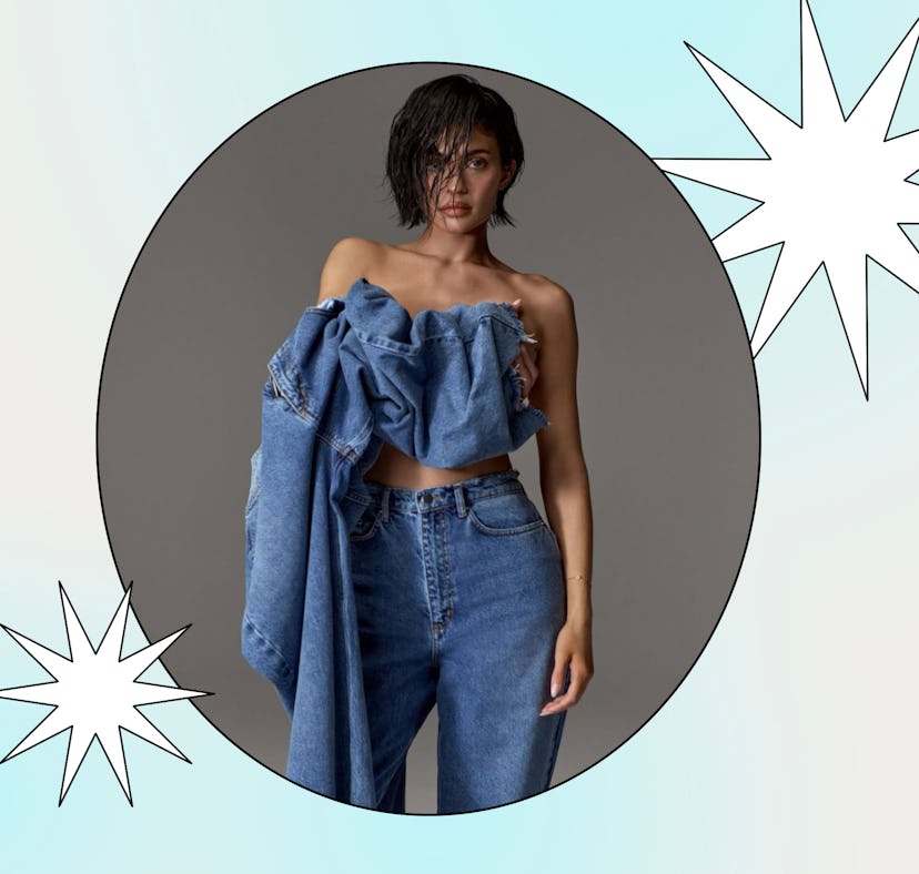 Kylie Jennier wearing KHY Denim