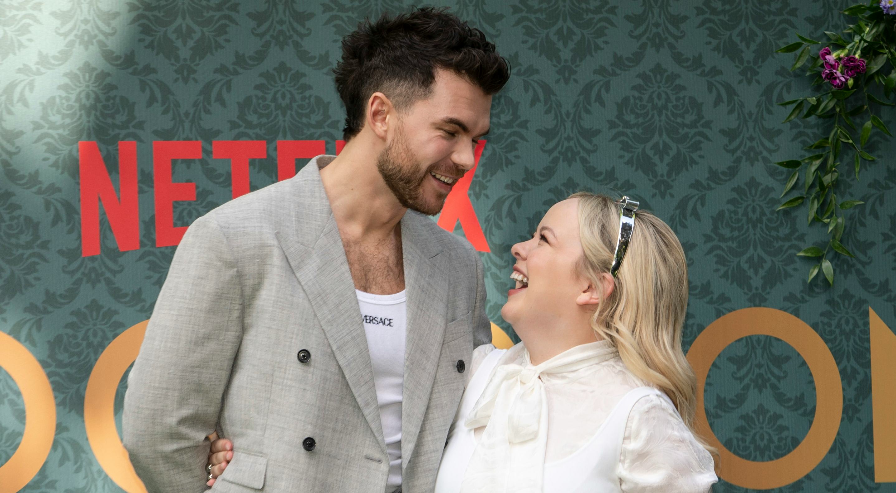 'Bridgerton' Season 3 Nicola Coughlan Pranks Luke Newton In BTS Clip