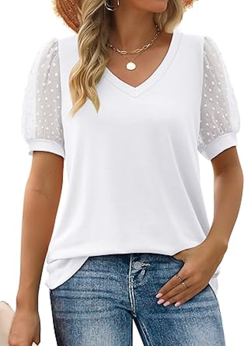 Aoksor Puff-Sleeve Top