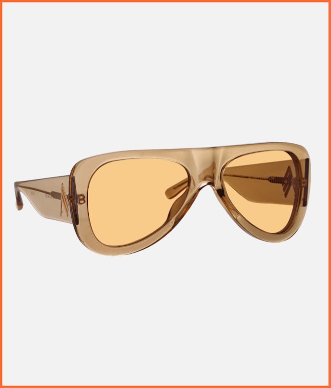 The Attico Edie Aviator-Frame Acetate Sunglasses