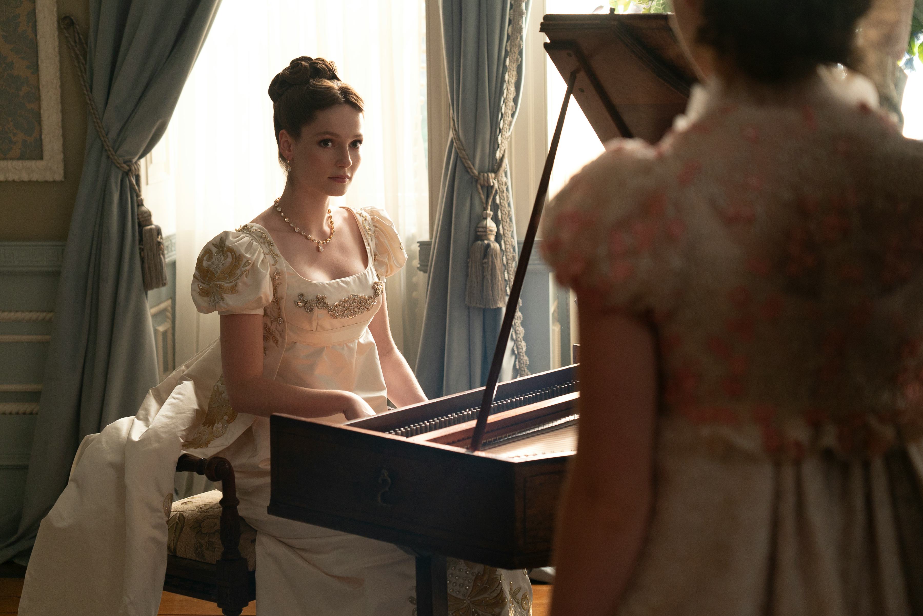 Francesca in &lsquo;Bridgerton.&rsquo; Photo via Netflix