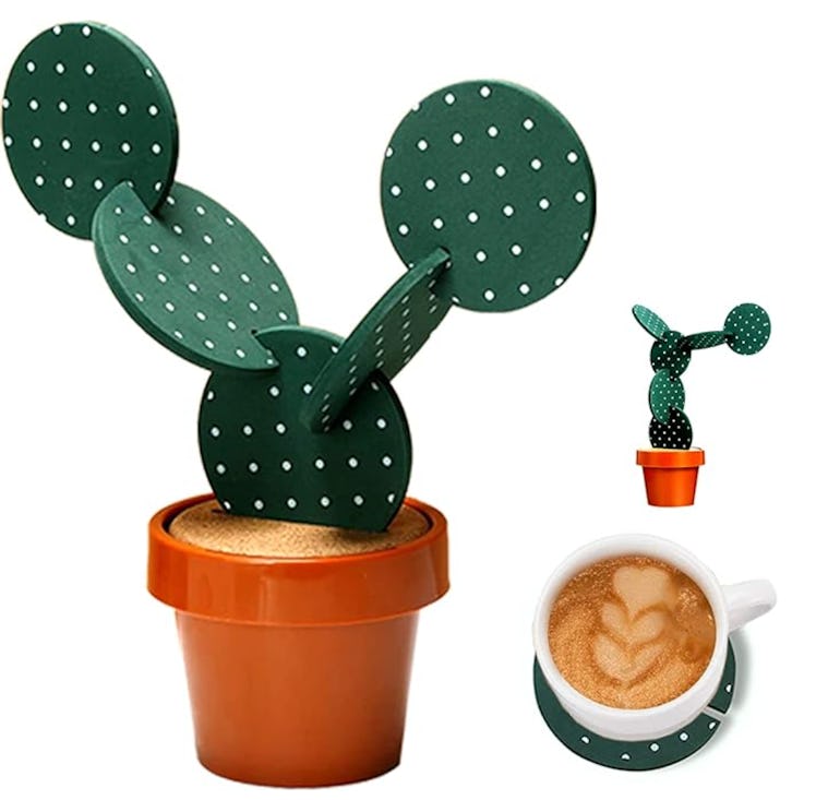 Sirensky Cactus Coasters Set (6-Pack)