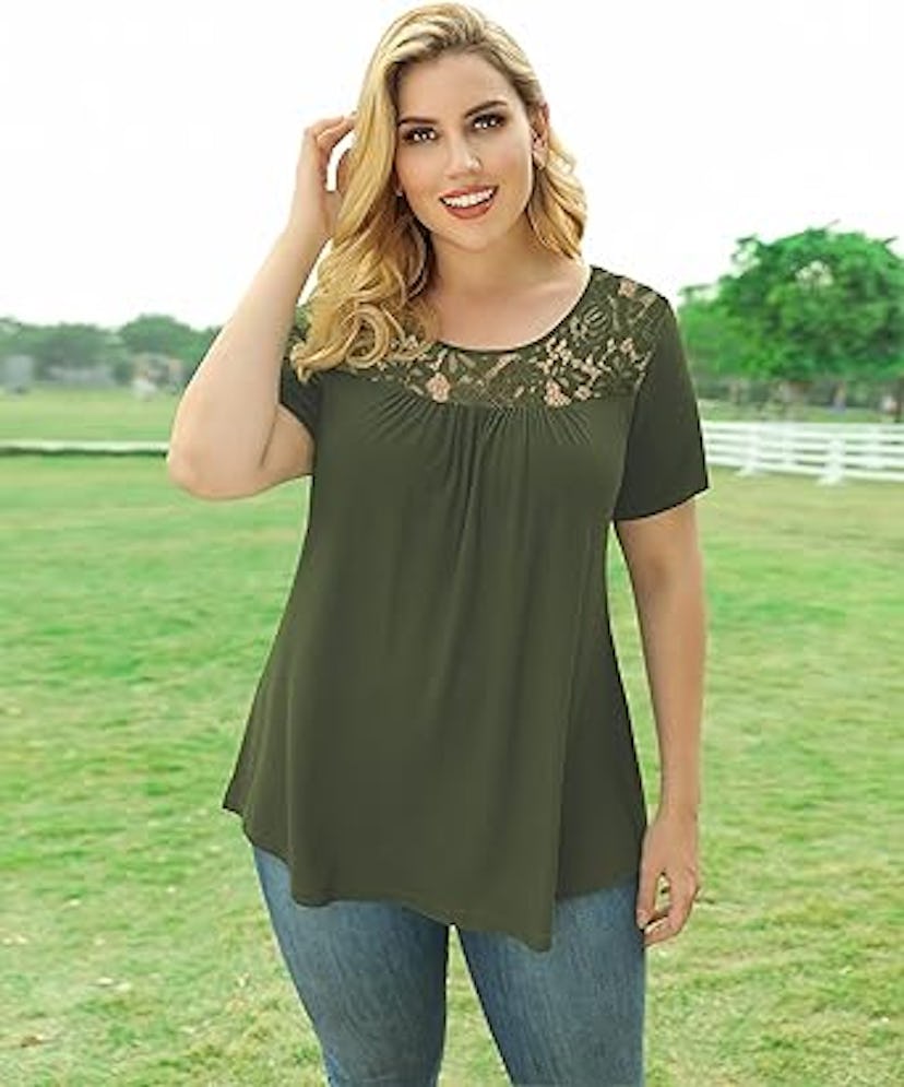 LETDIOSTO Lace Tunic