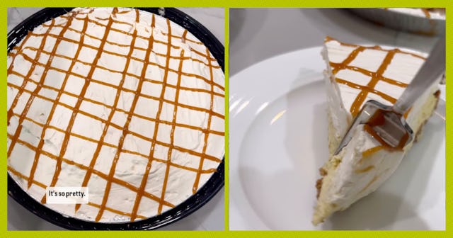 Costco has dropped a new pie, and it is banana cream pie with a caramel topping.