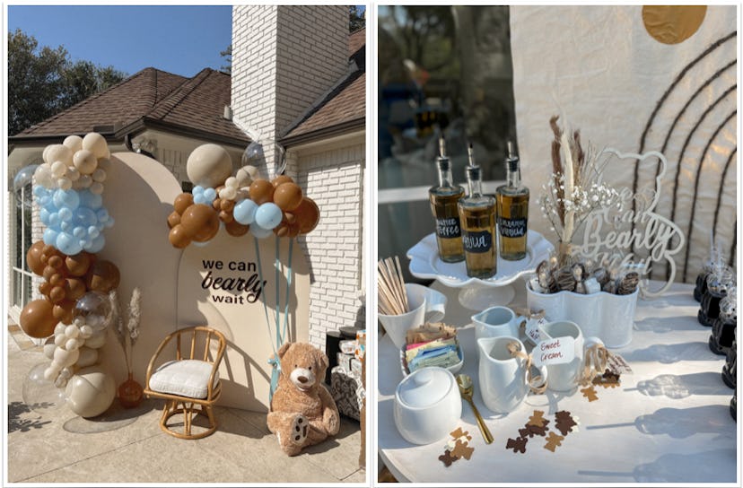 Baby shower ideas for a We Can Bearly Wait themed shower.