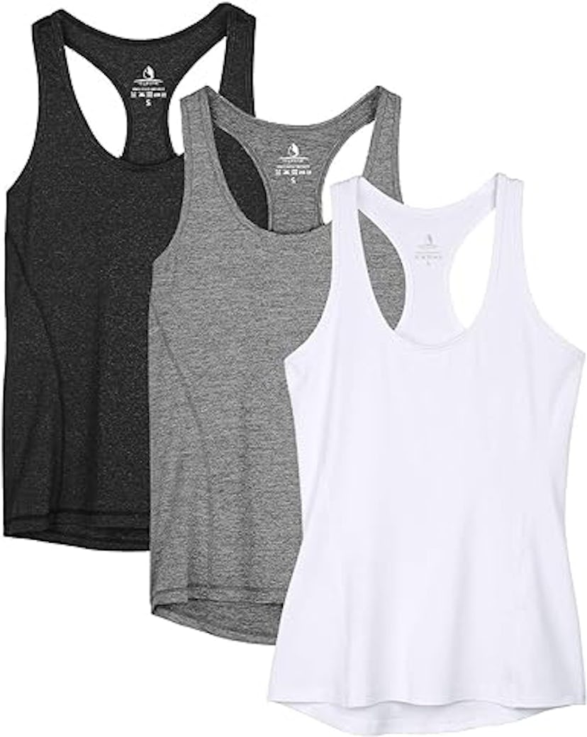 icyzone Racerback Tanks (3-Pack)