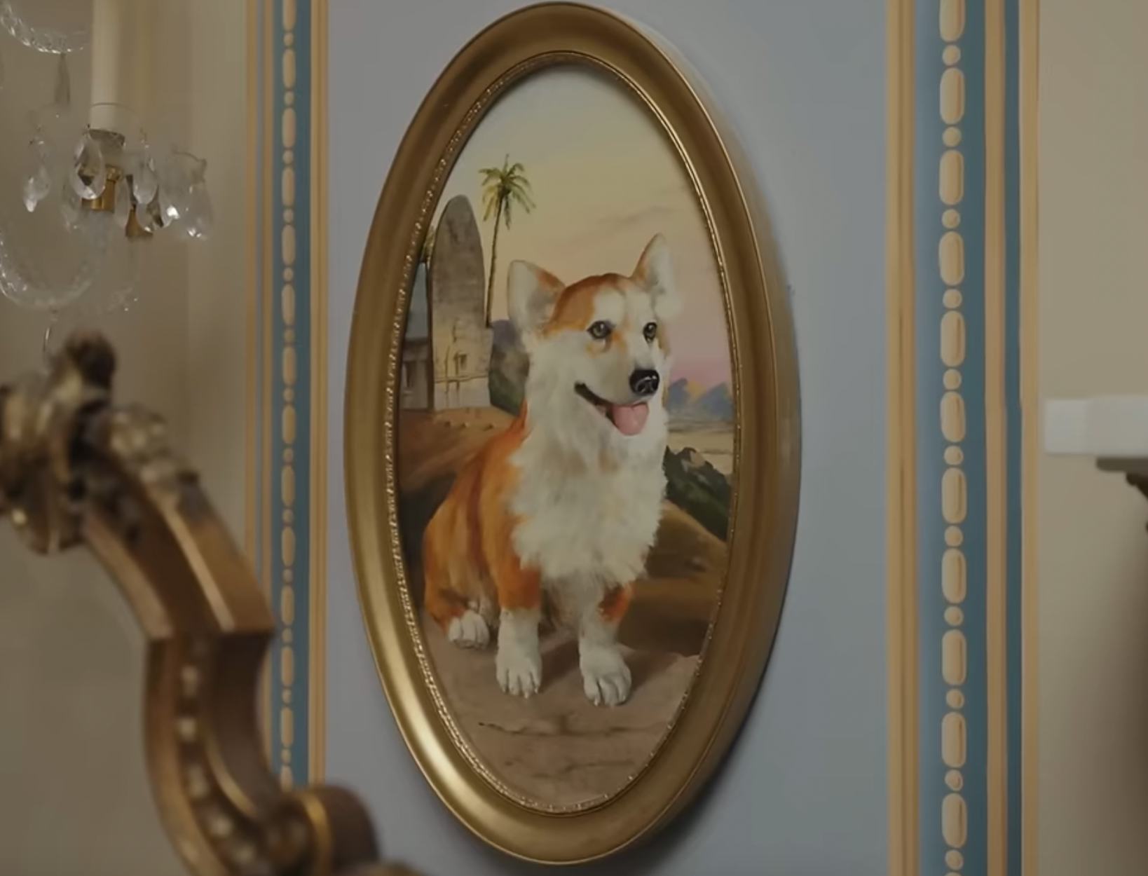 Newton&rsquo;s portrait on &lsquo;Bridgerton.&rsquo; Screenshot via YouTube