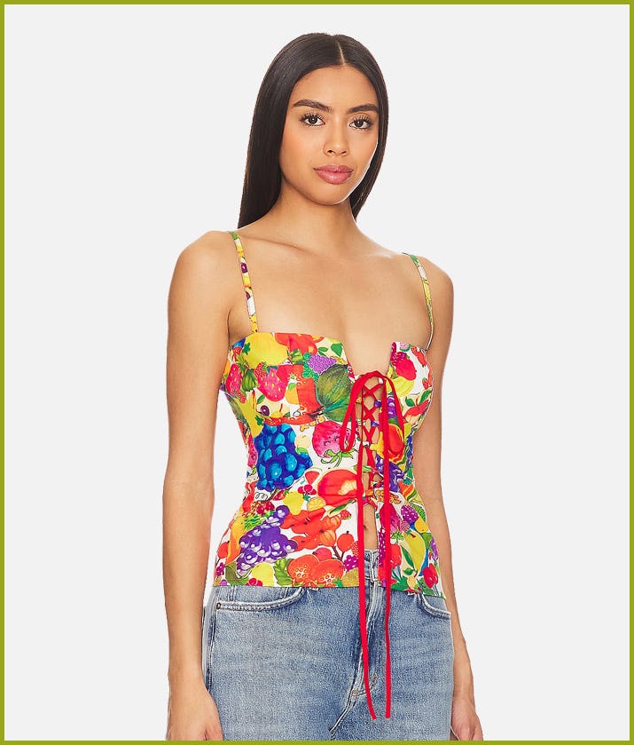 Tyler McGillivary Fruit Sticker Corset