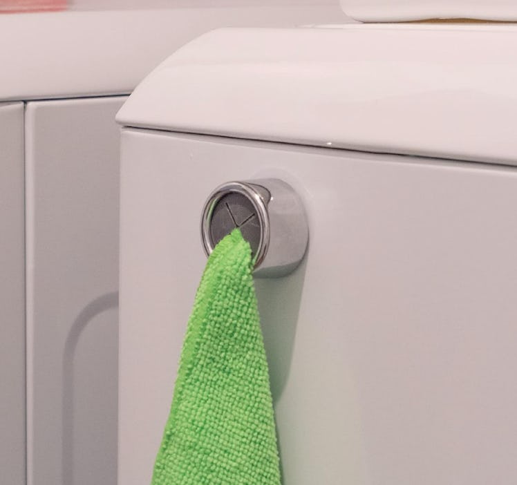S&T INC. Adhesive Push Towel Hooks (4-Pack)