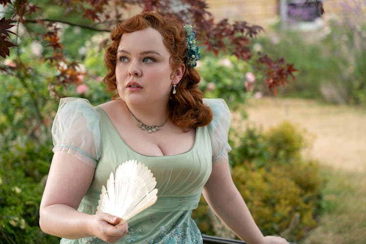 Penelope wears green in 'Bridgerton' Season 3. 