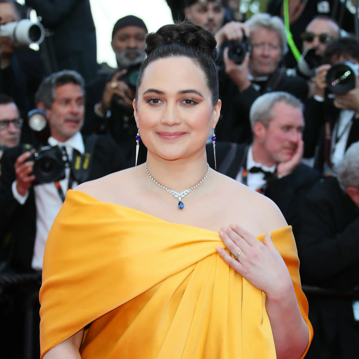 Lily Gladstone Recreates a Historic 1950s Couture Gown at Cannes Lily Gladstone Recreates a Historic 1950s Couture Gown at Cannes