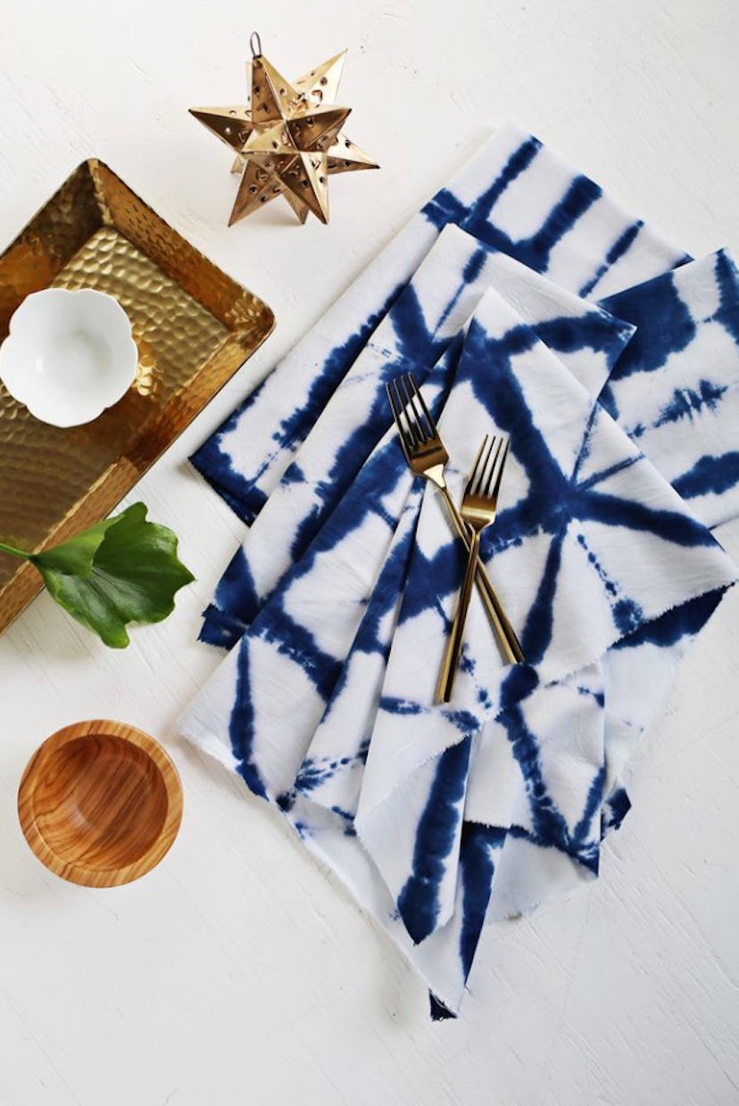 Enjoy a fun tie-dye summer craft like these tie-dye cloth napkins.
