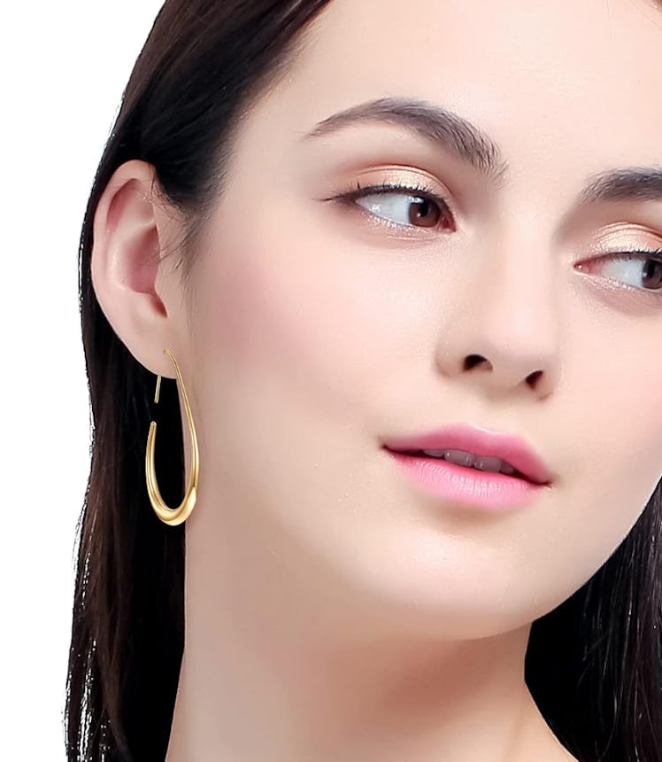 Gelenmeng Lightweight Teardrop Hoop Earrings