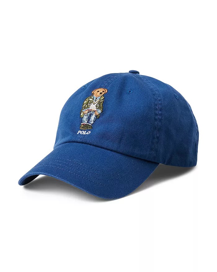 Polo Ralph Lauren Cotton Twill Polo Bear Embroidered Ball Cap