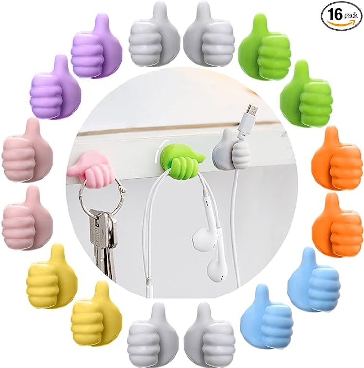 AELITOK Thumb Wall Hooks (16-Pack)