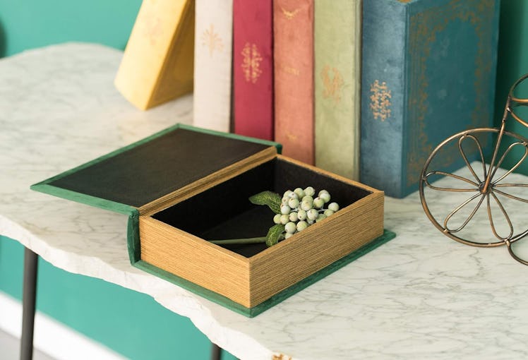 Vintiquewise Decorative Vintage Book-Shaped Storage Box