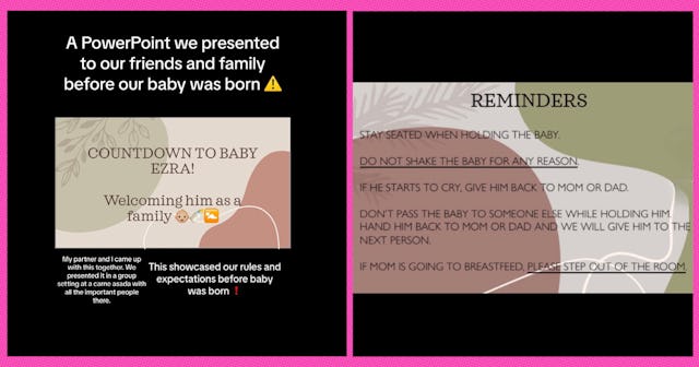One mom on TikTok might have taken her postpartum expectations from family and friends too far with ...