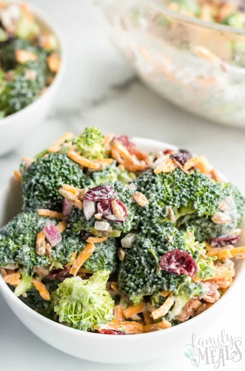 Creamy broccoli salad is one of the best make-ahead cookout sides.
