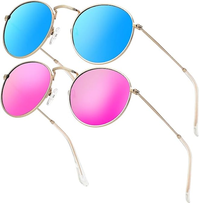 KALIYADI Oval Polarized Sunglasses (2-Pack)