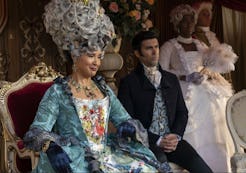 Queen Charlotte wears a stunning swan wig in 'Bridgerton' Season 3.