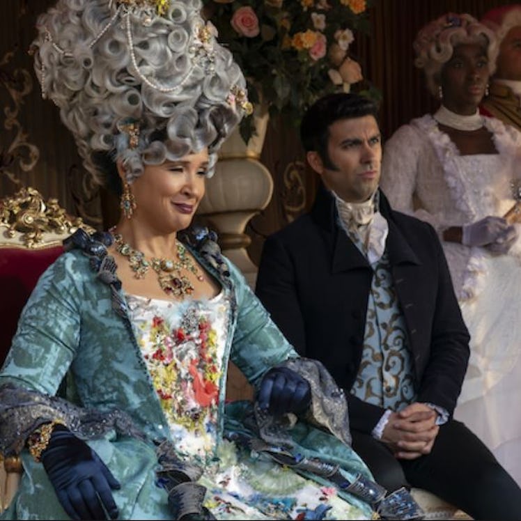 Queen Charlotte wears a stunning swan wig in 'Bridgerton' Season 3.