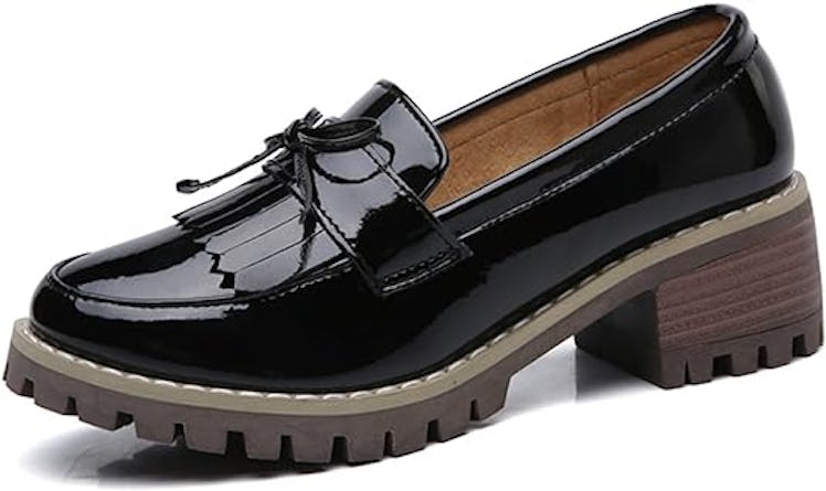 DADAWEN Platform Loafers