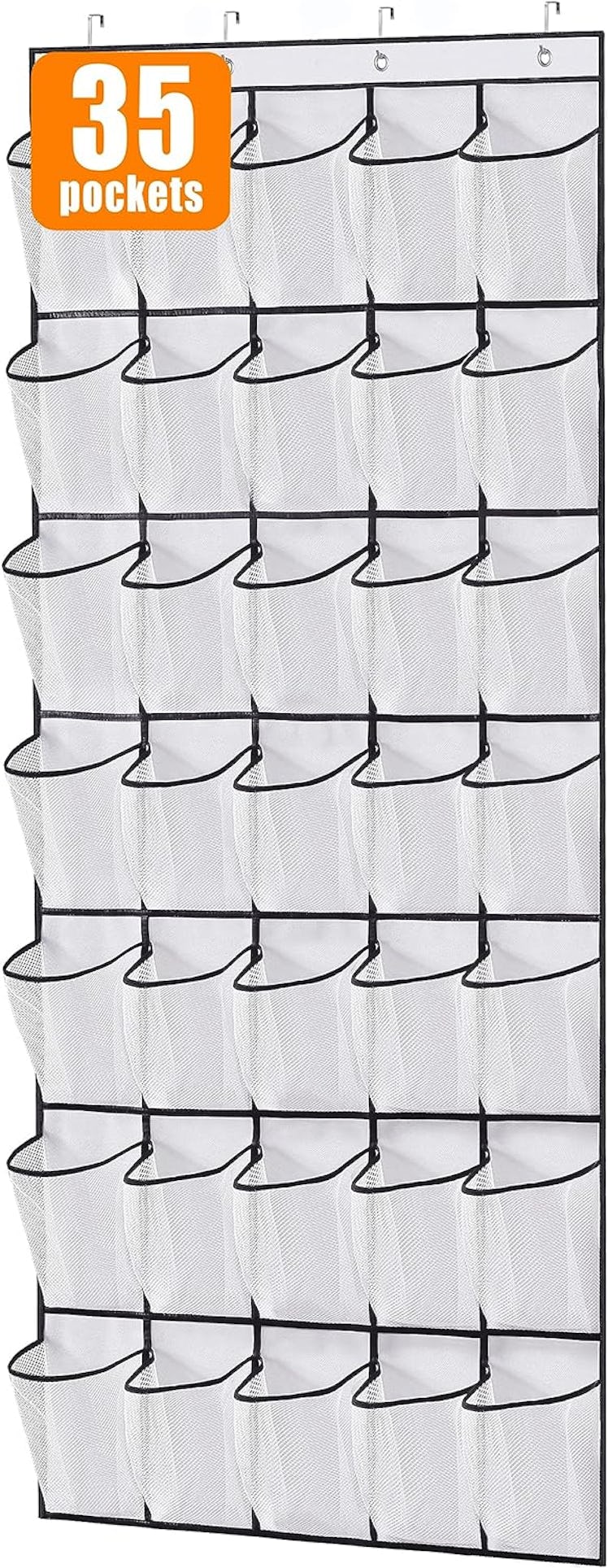 MISSLO Over-The-Door Shoe Organizer (35-Pack)