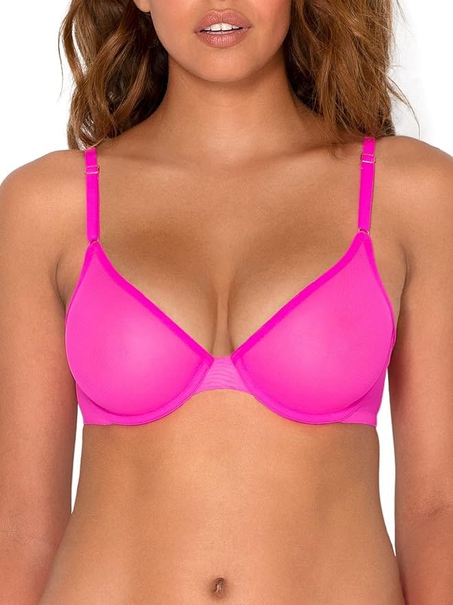 Smart &amp; Sexy Sheer Mesh Demi Underwire Bra