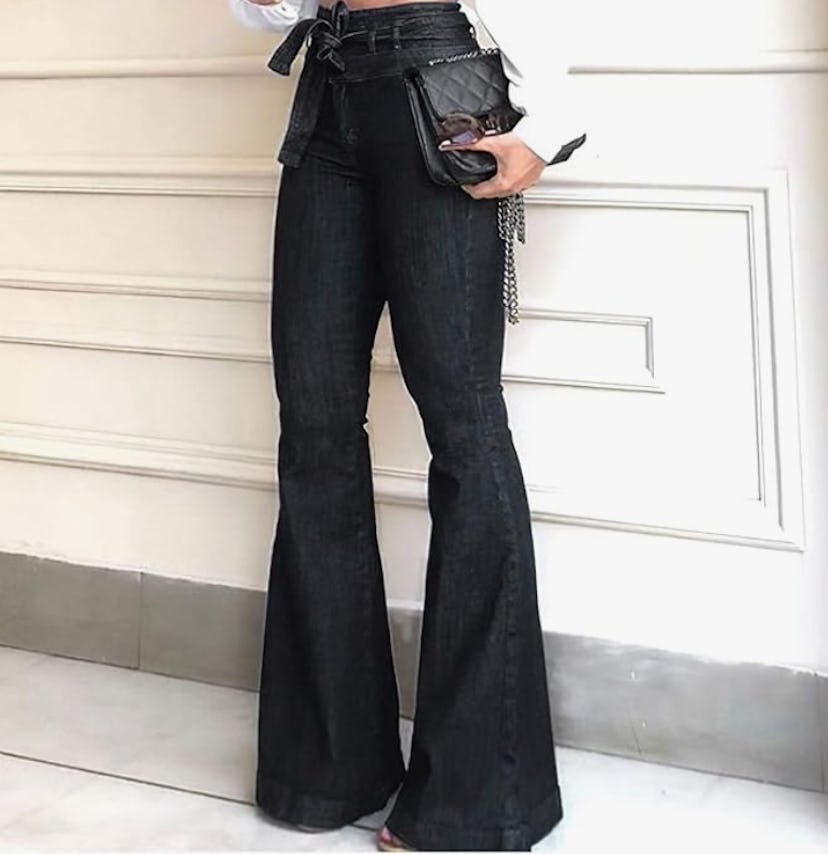 Pantete High Waisted Bell Bottom Jeans