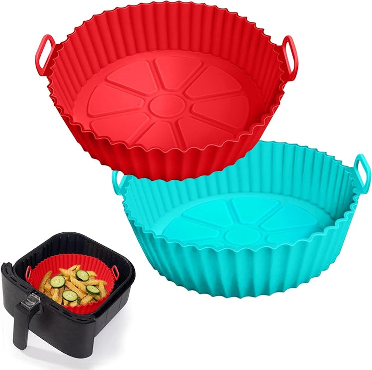 AKSDTH Nonstick Silicone Air Fryer Liners (2-Pack)