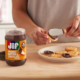 Jif just released a new peanut butter and chocolate spread.