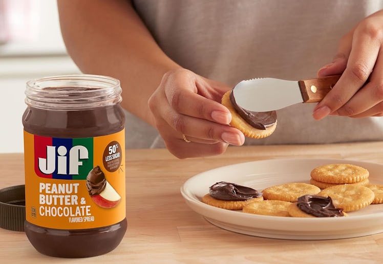 Jif just released a new peanut butter and chocolate spread.