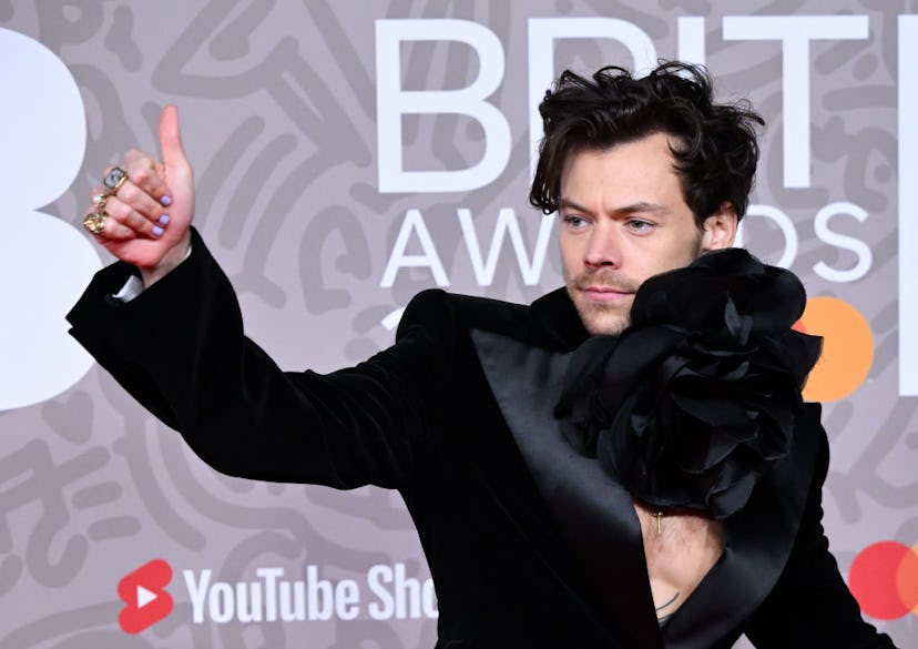 Harry Styles attends The BRIT Awards 2023.