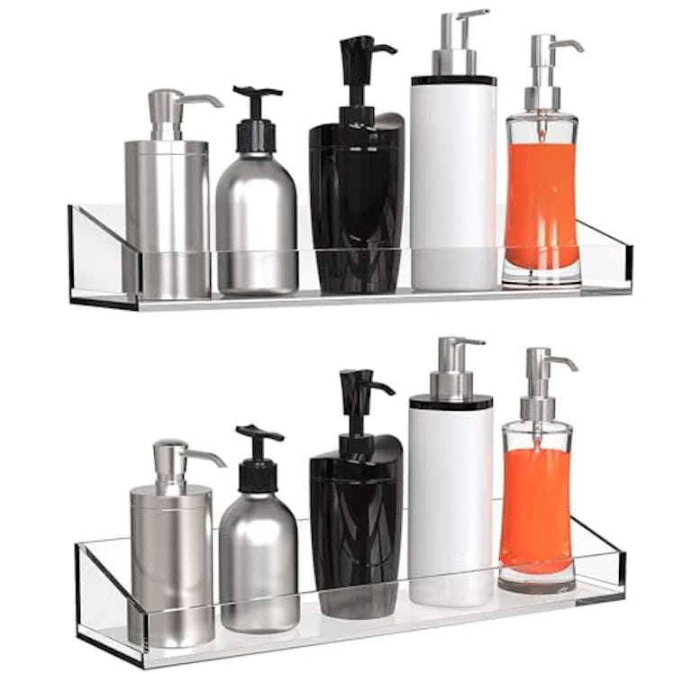 Vdomus Acrylic Bathroom Shelves (2-Pack)