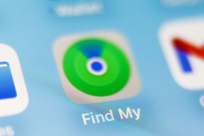 A photograph of Apple’s Find My app tile.