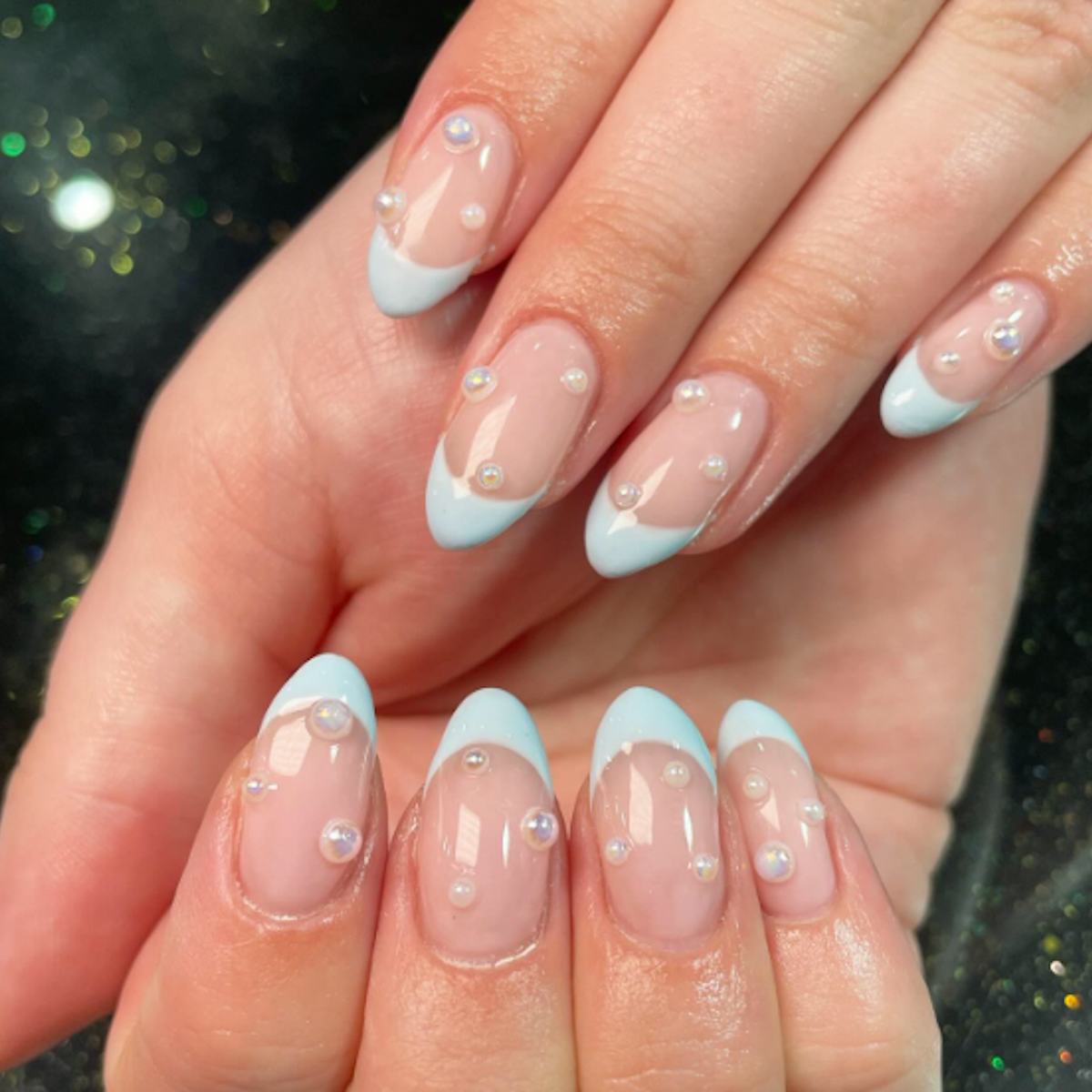 Bow Nails with Pastel Magic