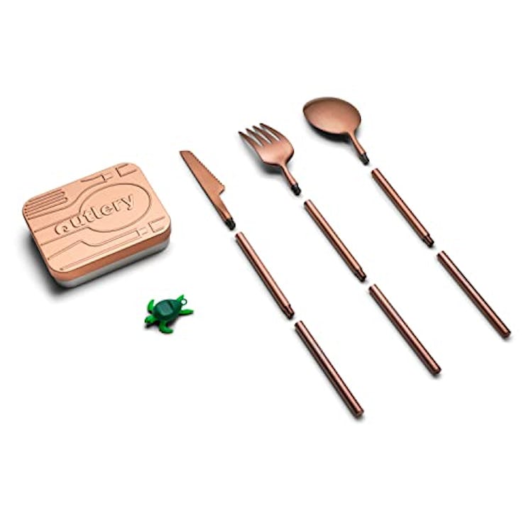 Outlery Portable & Reusable Stainless Steel Travel Cutlery Set (3-Pieces)