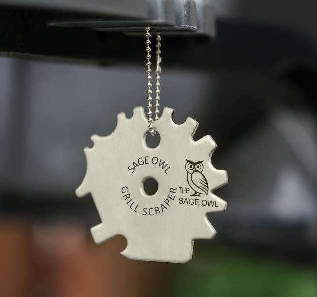 Sage Owl Stainless Steel Grill Scraper