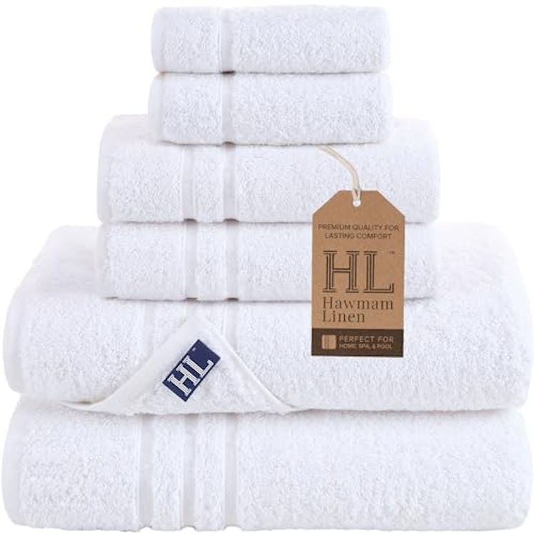 Hawmam Linen Bath Towels (6-Pieces)