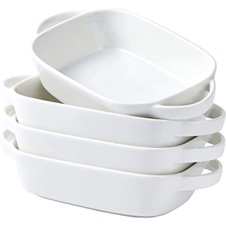 Bruntmor White Baking Pans (Set of 4) 