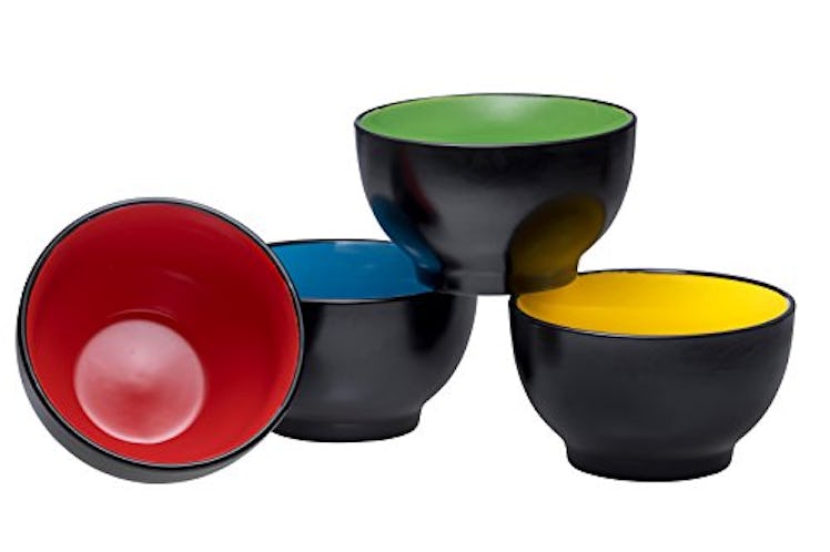 Bruntmore Muti color Ceramic Bowls (4-Pack)