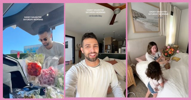 A dad on TikTok is going viral for his endearing series where he shows how he makes the most of his ...
