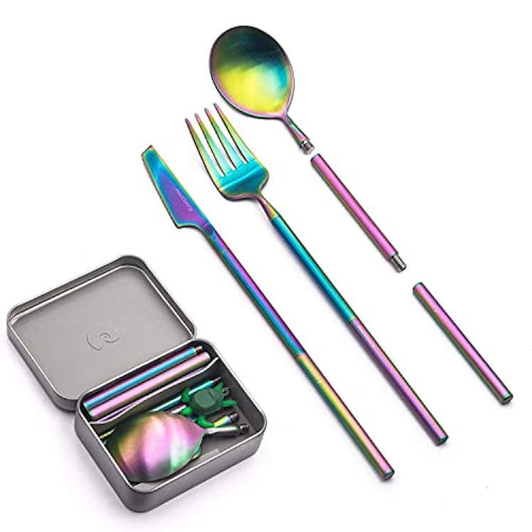 Outlery Portable & Reusable Stainless Steel Travel Cutlery Set 