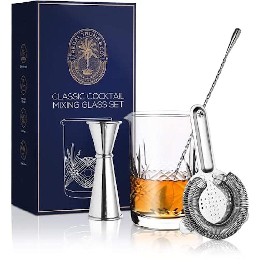 Regal Trunk & Co Cocktail Mixing Glass Set