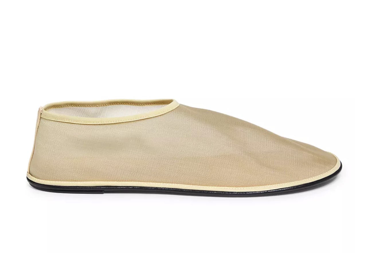 The Row Mesh Sock Flats