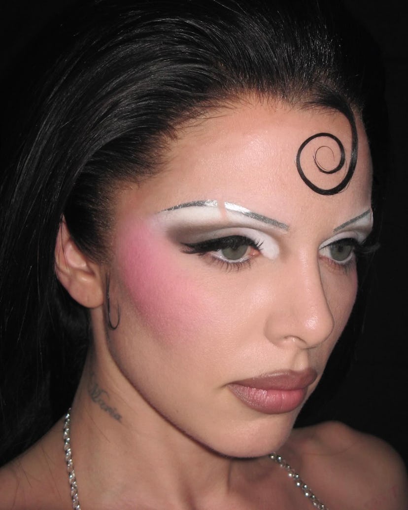 Julia Fox wore a silver breastplate outfit with a cape and thigh high boots to film OMGFashun! in Ne…