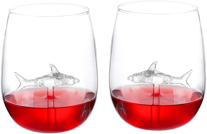 kucehiup Shark Wine Glasses (2-Pack)