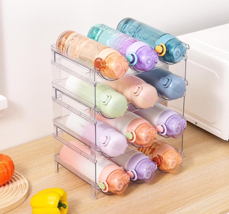 Vtopmart Stackable Water Bottle Organizers (4-Pack)